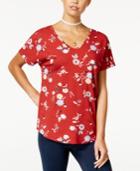 Hippie Rose Juniors' V-neck T-shirt