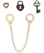 Betsey Johnson Handcuff And Stud Earring