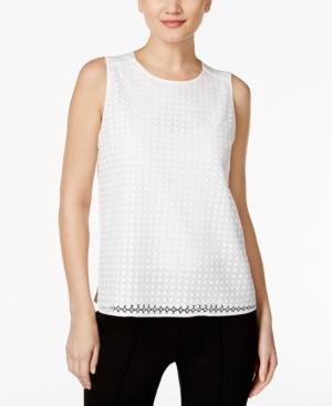 Calvin Klein Lace-overlay Top