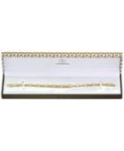 Giani Bernini Cubic Zirconia Infinity Tennis Bracelet In 18k Gold-plated Sterling Silver, Only At Macy's