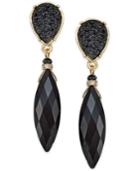 Inc International Concepts Gold-tone Jet Navette Stone Drop Earrings, Only At Macy's
