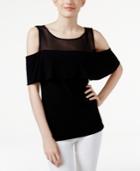 Inc International Concepts Illusion Cold-shoulder Top, Only At Macy's