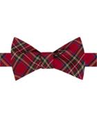Tommy Hilfiger Men's Traditional Tartan To-tie Bow Tie
