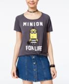 Despicable Me Juniors' Minion For Life Graphic T-shirt By Hybrid