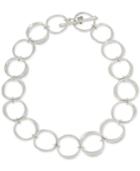 Robert Lee Morris Soho Silver-tone Circle Link Necklace