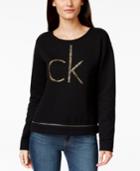 Calvin Klein Jeans Molten Lava Graphic Zip-detail Sweatshirt