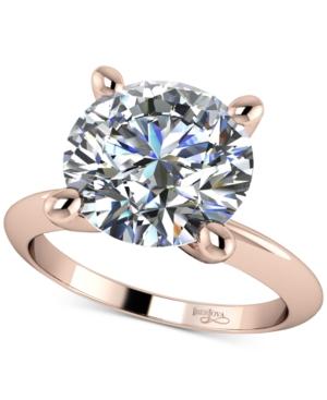 Solitaire Mount Setting In 14k Rose Gold