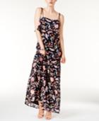 Guess Indie Printed Lace Maxi Dress