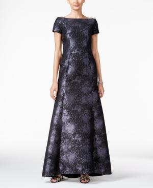 B Michael Off-the-shoulder Mermaid Gown