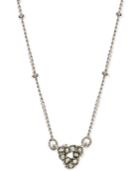 Lonna & Lilly Silver-tone Crystal Knot Pendant Necklace