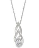 Danori Silver-tone Cubic Zirconia Pendant Necklace, Created For Macy's