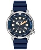 Citizen Men's Eco-drive Promaster Diver Blue Strap Watch 42mm Bn0151-09l