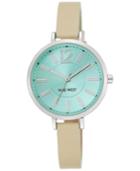 Nine West Women's Natural Leather Strap Watch 35mm Nw-1861mtmt
