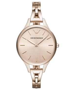 Emporio Armani Women's Aurora Pastel Pink Stainless Steel Bracelet Watch 32mm