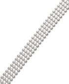 Giani Bernini Sterling Silver Bracelet, 7-1/4 Four Row Bead Chain