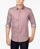 Tasso Elba Complex Dobby Stripe Long-sleeve Shirt, Only At Macy's