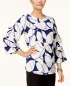 Alfani Ruffle-sleeve Top, Created For Macy's