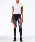 True Religion Halle Patch Black Rebel Wash Skinny Jeans