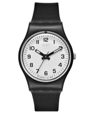 Swatch Watch, Women's Swiss Something New Black Strap 25mm Lb153