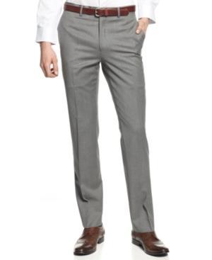 Bar Iii Pants Light Grey Extra Slim Fit