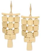 Robert Lee Morris Soho Gold-tone Square Chandelier Earrings