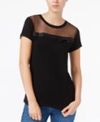 Maison Jules Bow-detail Contrast Top, Only At Macy's