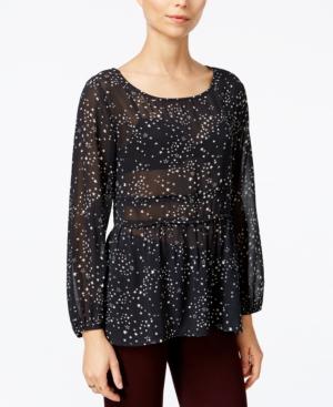 Sanctuary Addie Printed Peasant Top