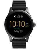 Fossil Q Marshal Black Silicone Strap Touchscreen Smart Watch 45mm Ftw2107