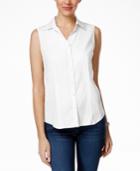 Charter Club Sleeveless Shirt, Only At Macy's
