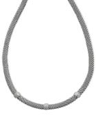 Diamond Mesh Necklace In Sterling Silver (1/4 Ct. T.w.)