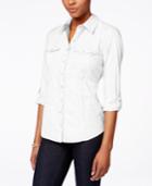 Style & Co Utility Shirt, Only At Macy's