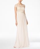 Adrianna Papell Lace Illusion Gown
