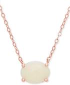 Opal 16 Pendant Necklace (1 Ct. T.w.) In 14k Rose Gold