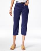Style & Co. Petite Belted Capri Pants, Only At Macy's