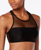 Bikini Nation Meshin' Around High-neck Racerback Bikini Top Women's Swimsuit