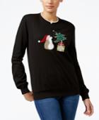 Alfred Dunner Petite Classics Holiday Graphic Sweater