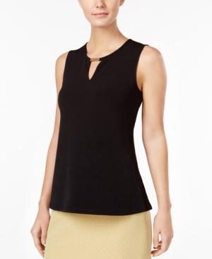 Kasper Petite Hardware Keyhole Top