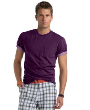 Izod Shirt, Solid Crew Neck Tee