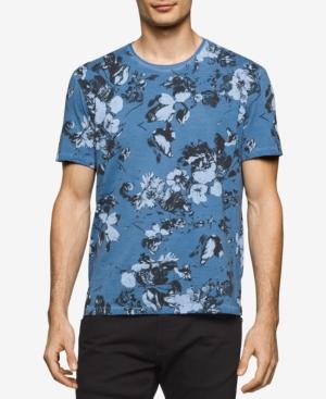 Calvin Klein Jeans Men's Washed Floral-print T-shirt