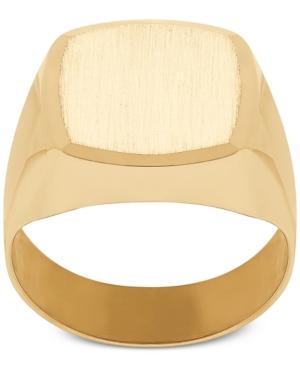 Men's Oval Cushion Band In 10k Gold