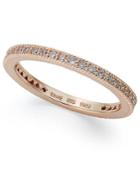 B. Brilliant 18k Rose Gold Over Sterling Silver Ring, Cubic Zirconia Band Ring (3/8 Ct. T.w.)