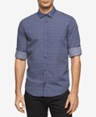 Calvin Klein Jeans Men's Scattered Diamond-print Cotton Shirt