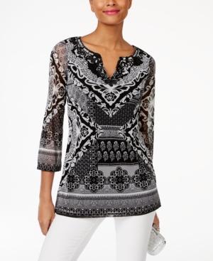 Inc International Concepts Soutache-trim Tunic, Only At Macy's