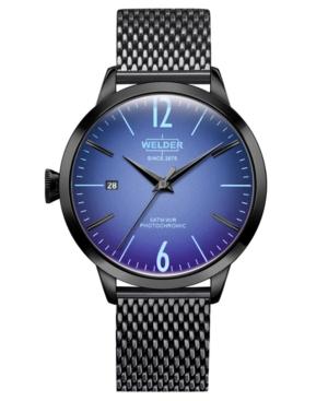 Welder Moody Women's Black Stainless Steel Mesh Bracelet Watch 38mm
