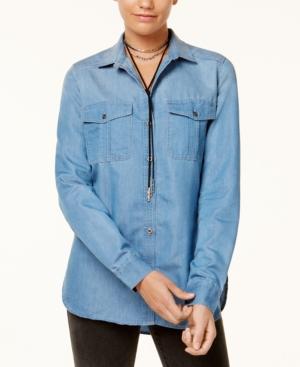 Polly & Esther Juniors' Project 28 Cotton Denim Shirt