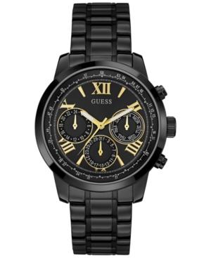 Guess Women's Feminine Classic Sport Black Ion-plated Stainless Steel Bracelet Watch 42mm U0330l15