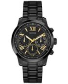 Guess Women's Feminine Classic Sport Black Ion-plated Stainless Steel Bracelet Watch 42mm U0330l15
