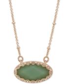 Lonna & Lilly Gold-tone Pave & Green Stone Pendant Necklace, 16 + 3 Extender