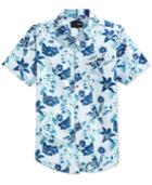 Hurley Men's Meadowlark Floral-print Short-sleeve Shirt