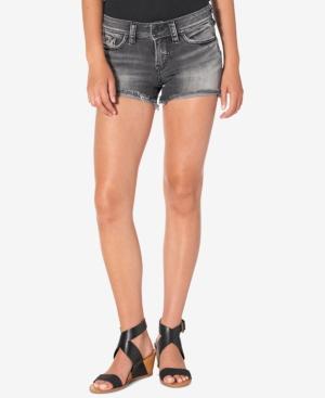 Silver Jeans Co. Berkley Cotton Frayed Denim Shorts